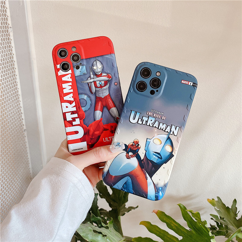 Ốp điện thoại cặp bằng nhựa mềm in hình Ultraman hoạt hình cho iPhone12 mini 11 PRO MAX 7/8plus SE2020 X/XS XR XSMAX | BigBuy360 - bigbuy360.vn