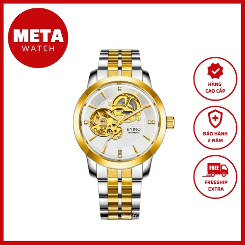 Đồng Hồ Nam B.Y.I.N.O Cơ Dây Kim Loại A09 - Meta Watch