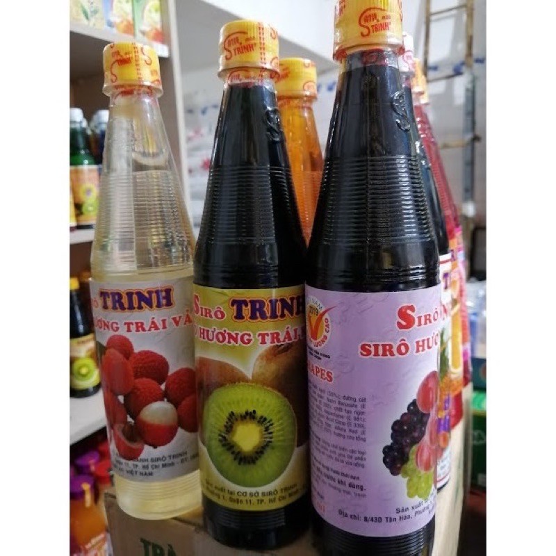 Siro Trinh 600ml đủ vị