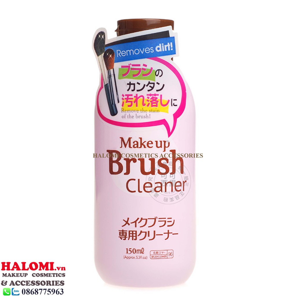 Nước Rửa Cọ Mút Make Up Brush Cleaner 150ml Chính Hãng HALOMI Siêu Sạch Dụng Cụ