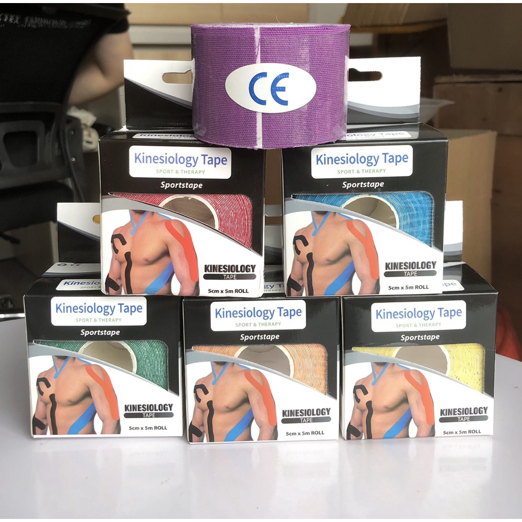 【GIAO NGAY】Băng cuốn thể thao KINESIOLOGY chống chấn thương bảo vệ cơ thể đầu gối khi tập Gym chống nước tiện dụng