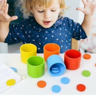 [GIÁO_CỤ_MONTESSORI] Tháp cốc học màu sắc