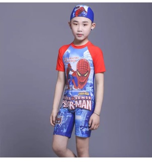 Đồ bơi bé trai TE14 Spider Man (kèm mũ bơi)