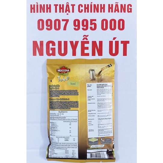 cafe sữa moccona trio thái lan 5 gói 100g