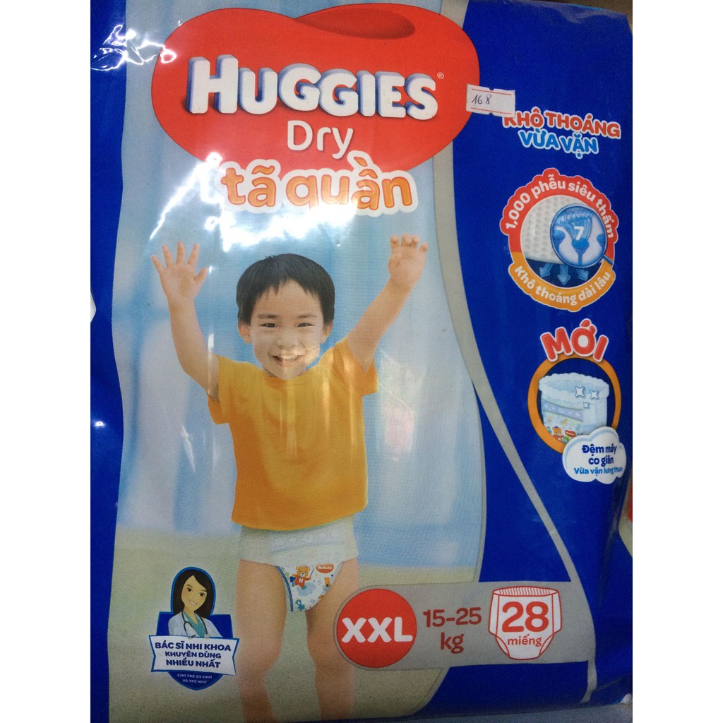 [Tặng 4 miếng]Bỉm quần Huggies M40/L36/XL32/XXL28