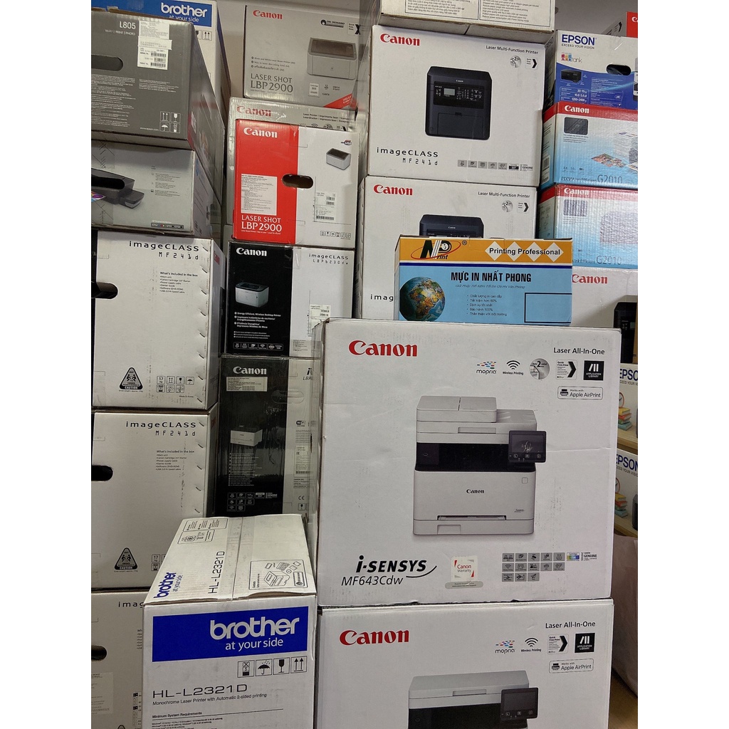 Máy in Canon MF643Cdw in 2 mặt / scan / copy / fax / wifi