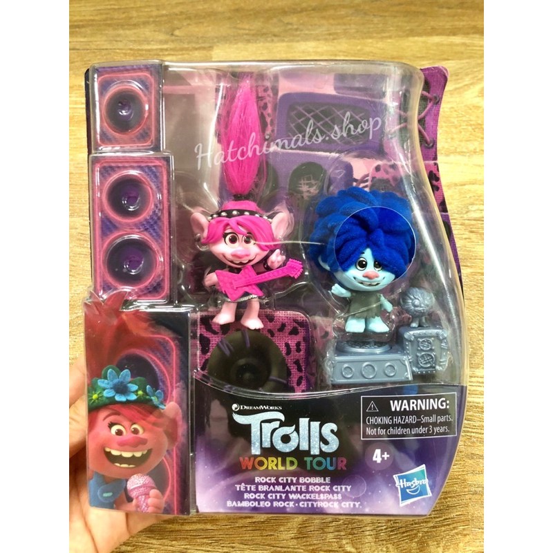 Hộp nhân vật Trolls World Tour chủ đề Rock City Bobble