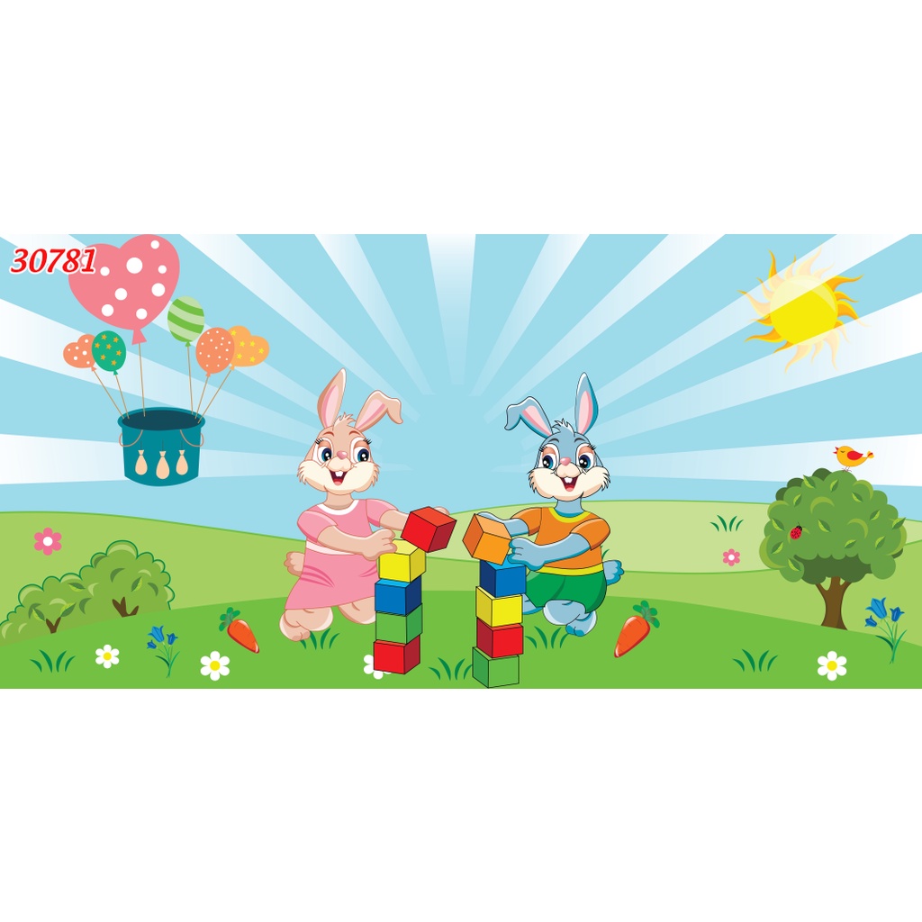 Tranh Dán Tường HOẠT HÌNH 3D Hiện Đại đẹp lung linh, hình ảnh chân thực