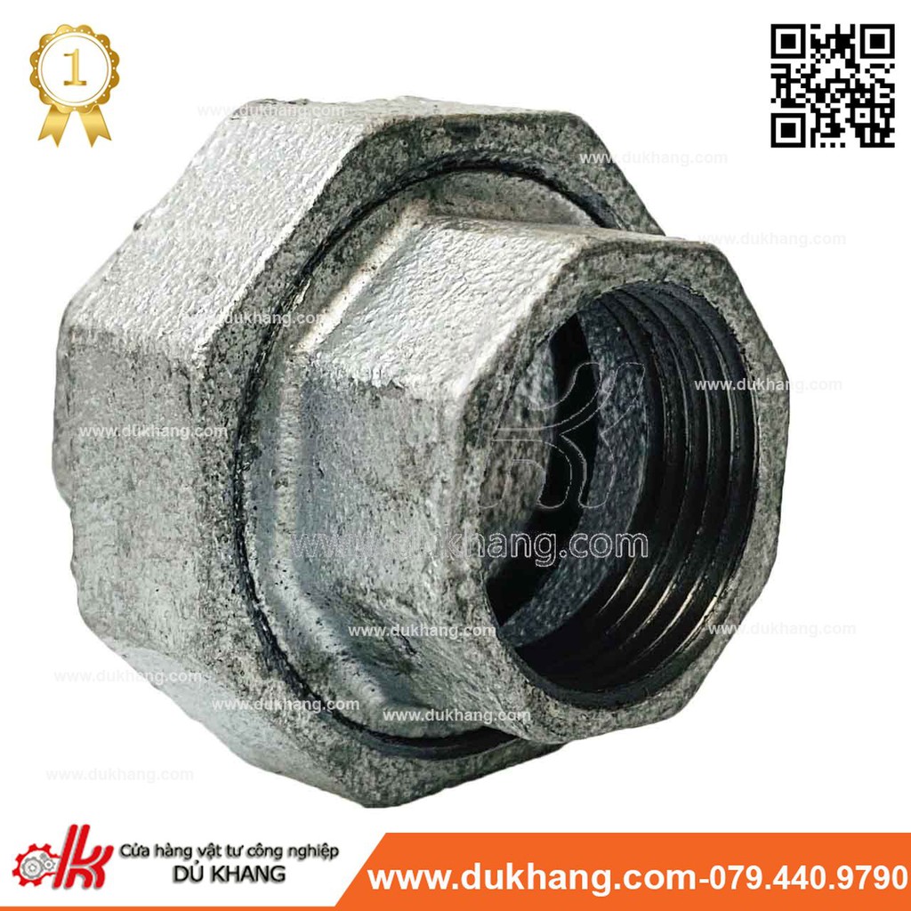 Rắc co nước sắt kẽm -Rắc co ren thép mạ kẽm