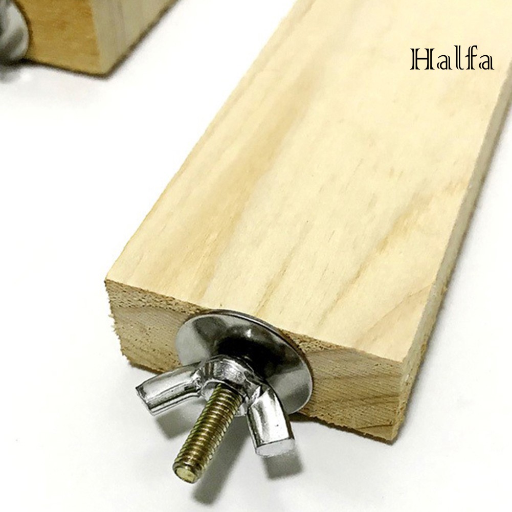 Bệ gỗ đứng cho chim vẹt gắn lồng độc đáo vui nhộn