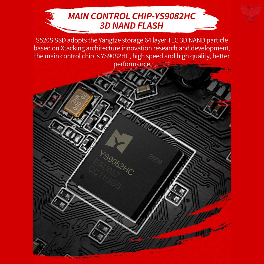 Ổ Cứng Fir Netac S520S 256gb Ssd 2.5in Sata6Gb / S Tlc Nand Với R / W To 550 / 450mb / S | BigBuy360 - bigbuy360.vn