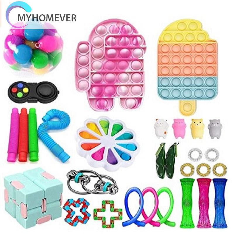 Pop It Fidget Đồ chơi Sensory vent Đồ chơi set