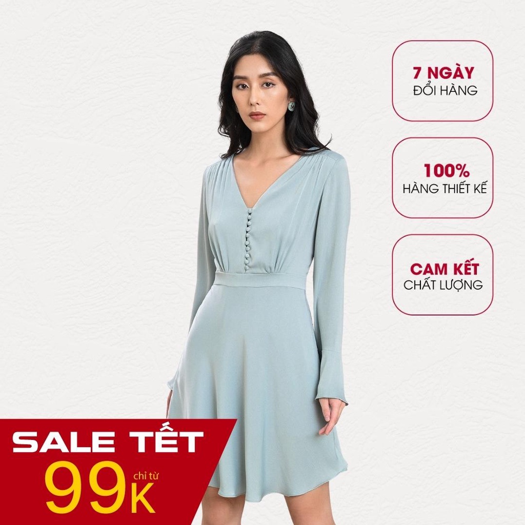 Váy đầm Jasmint MAIIMER xanh mint