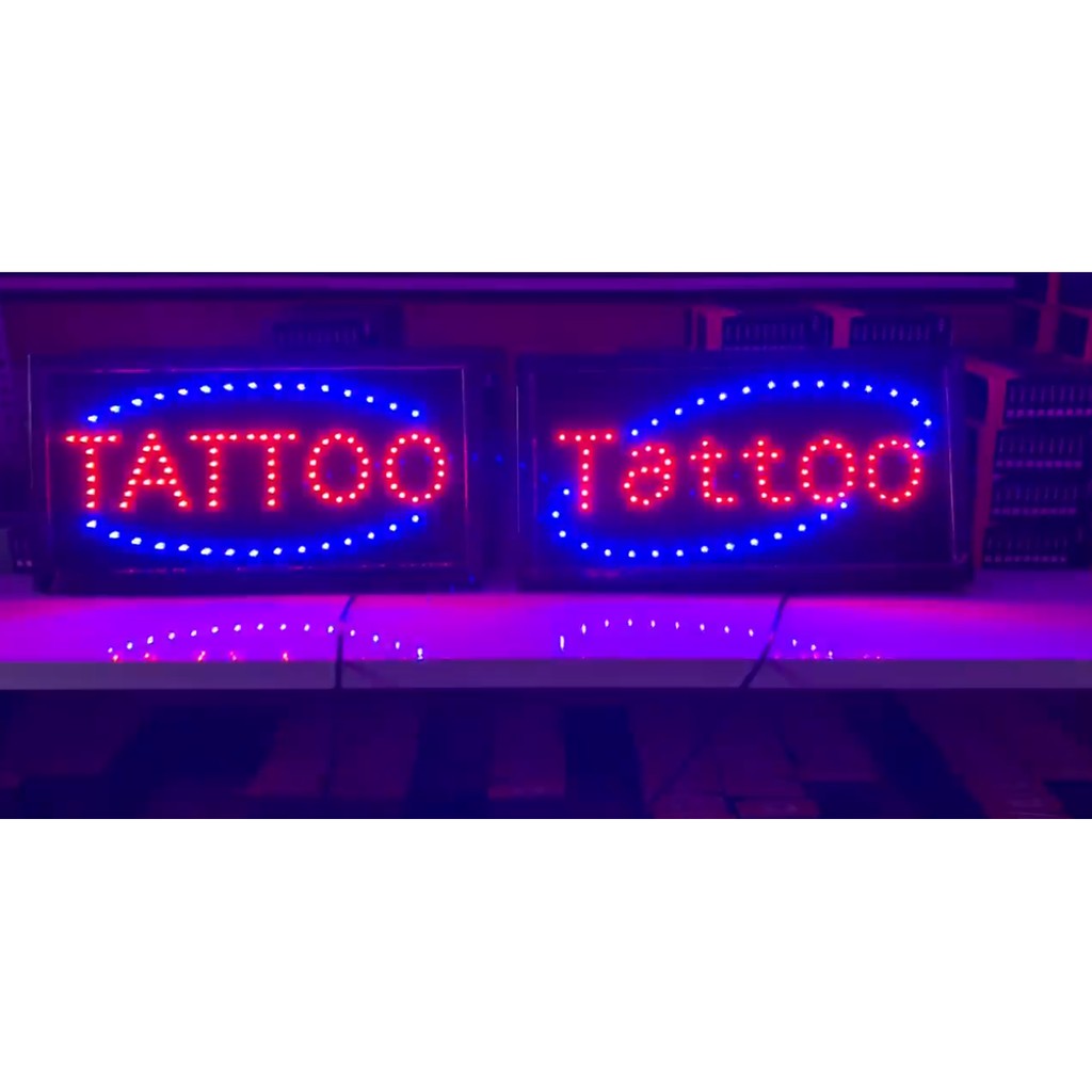 Bảng Led Tattoo và Open