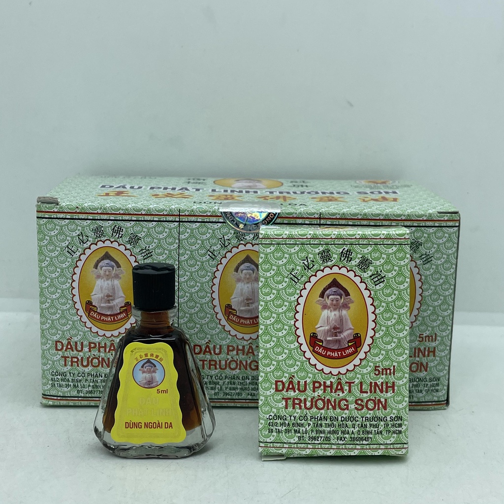 Dầu Gió Phật Linh Trường Sơn chai 1.5ml -5ml giảm cảm , ho, sổ mũi, đau nhức