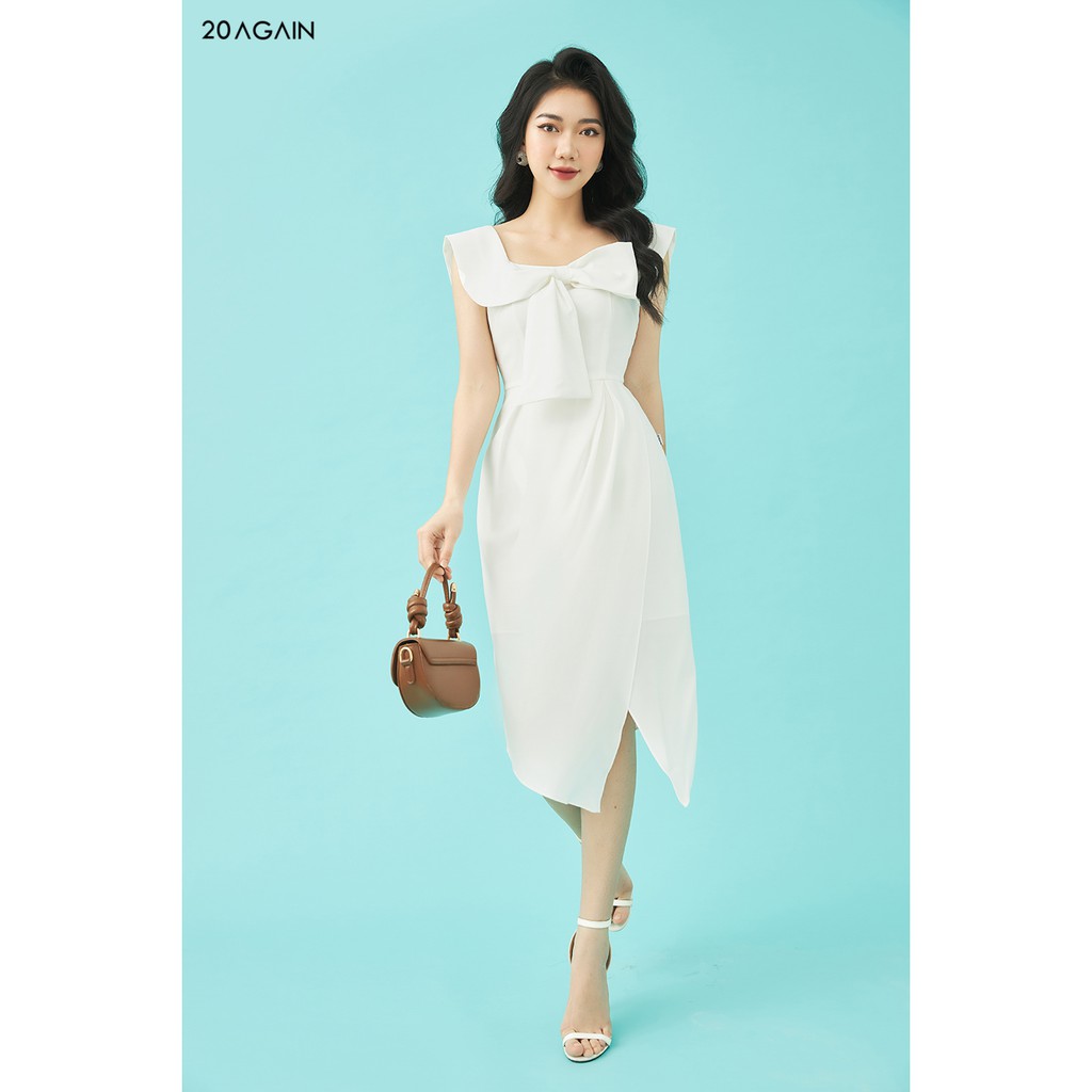 Đầm Ôm Bèo Nơ Vai 20AGAIN DOA0977 | BigBuy360 - bigbuy360.vn