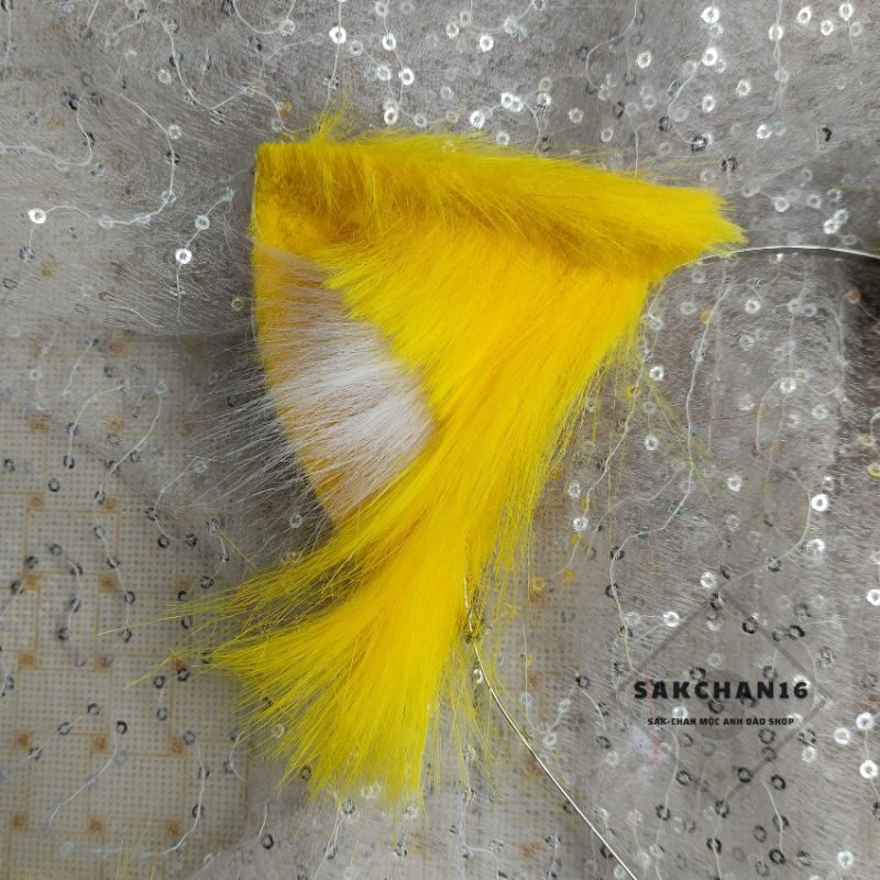 Tai đuôi mèo hoá trang cosplay màu vàng xinh xắn | BigBuy360 - bigbuy360.vn