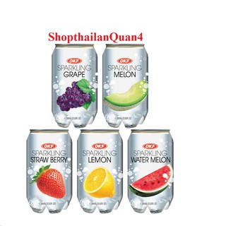 (HCM) NƯỚC SODA TRÁI CÂY OKF 355ML HÀN QUỐC