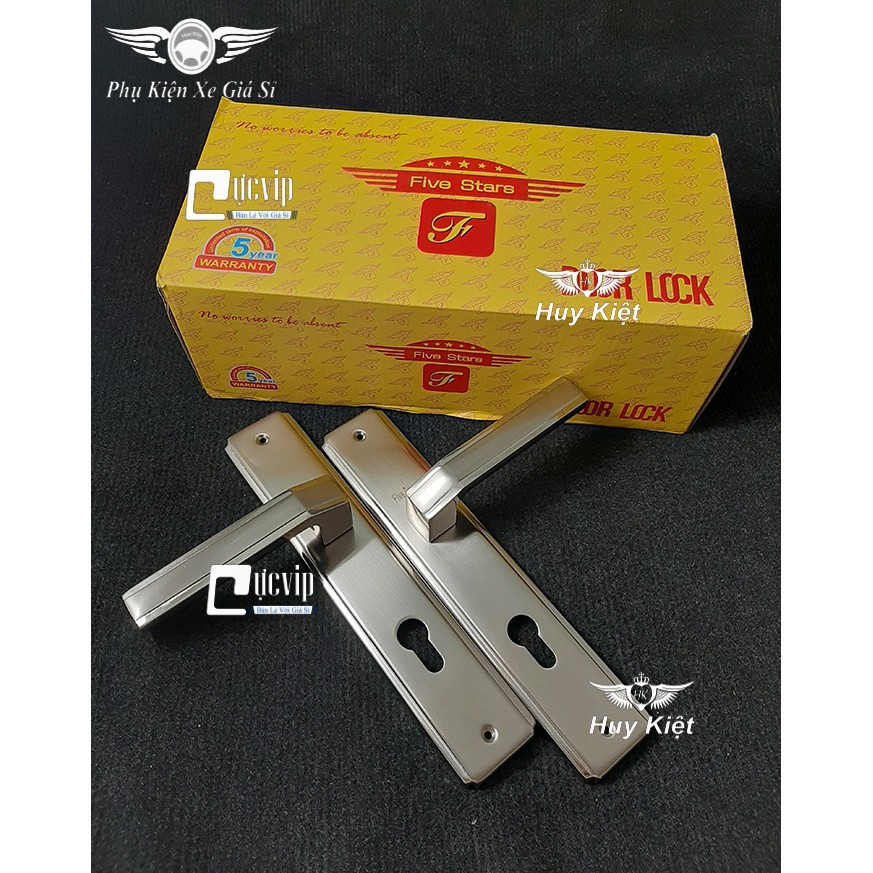 [GIÁ HỦY DIỆT] Ổ Khóa Cửa Chính Tay Gạt Cho Cửa Gỗ, Cửa Sắt, Cửa Nhôm Five Stars 001SS MS3201