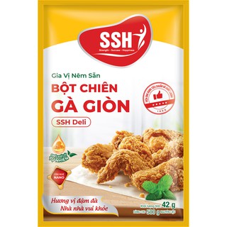 (Tốt Sức Khỏe) Gia vị nêm săn bột chiên gà giòn SSH Deli (hộp KINH TẾ 20 gói)
