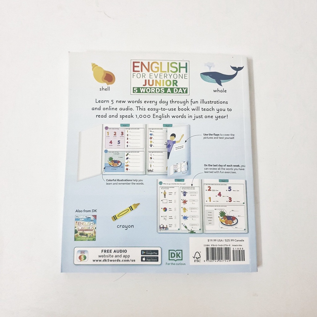 English for every one Junior - 5 word a day