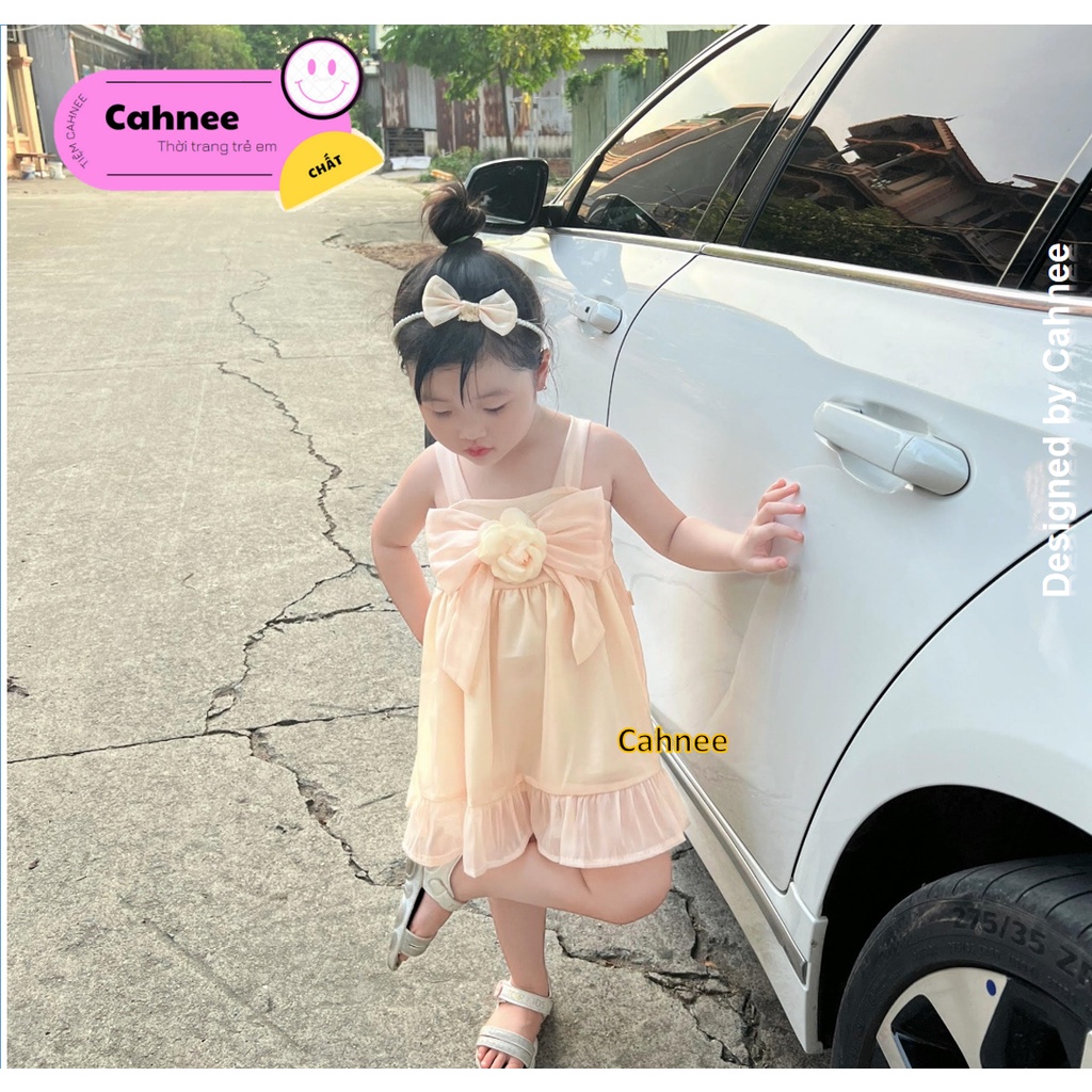 Váy đầm bé gái 2 dây - Size từ 10 kg - 19kg xinh xắn