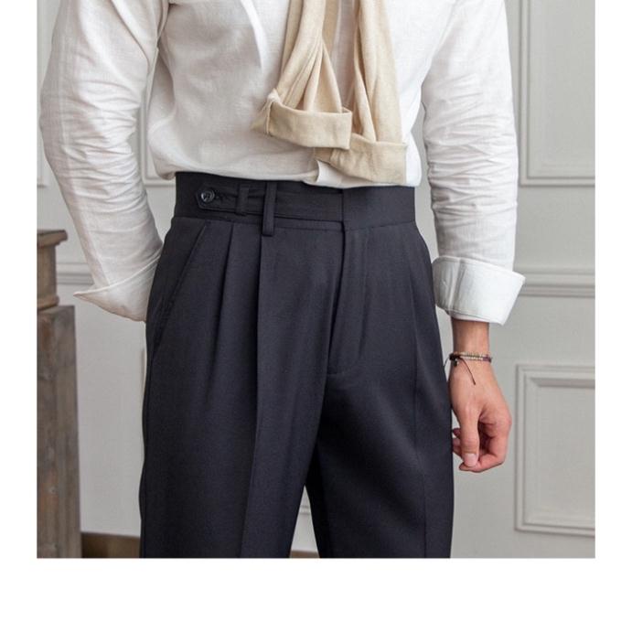 Quần âu nam, Trouser 9 tấc cạp vắt Hàn Quốc - Design Play Boys