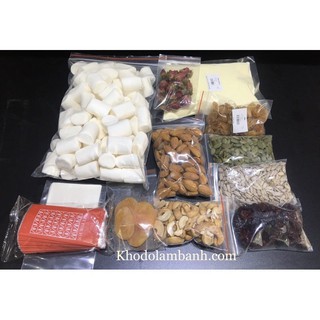 Set kẹo nougat 900g marshmallow TQ trắng