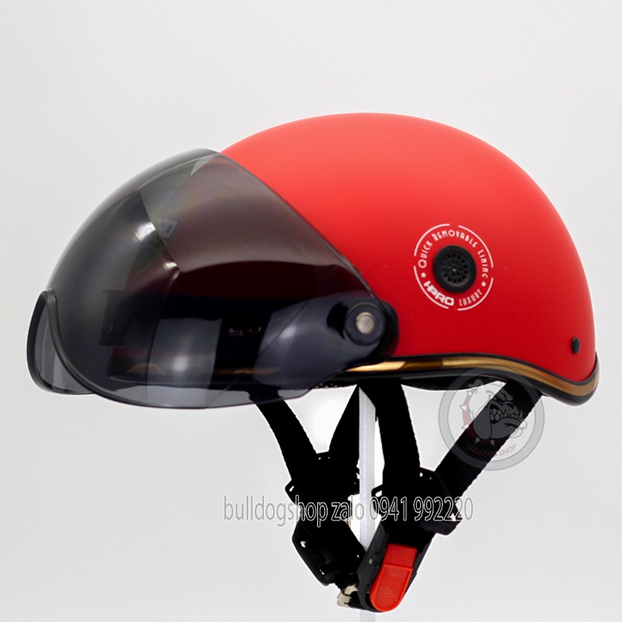 Mũ Bảo Hiểm Nửa Đầu HP Helmet 03B Gắn Kính B1 - Bulldogshop