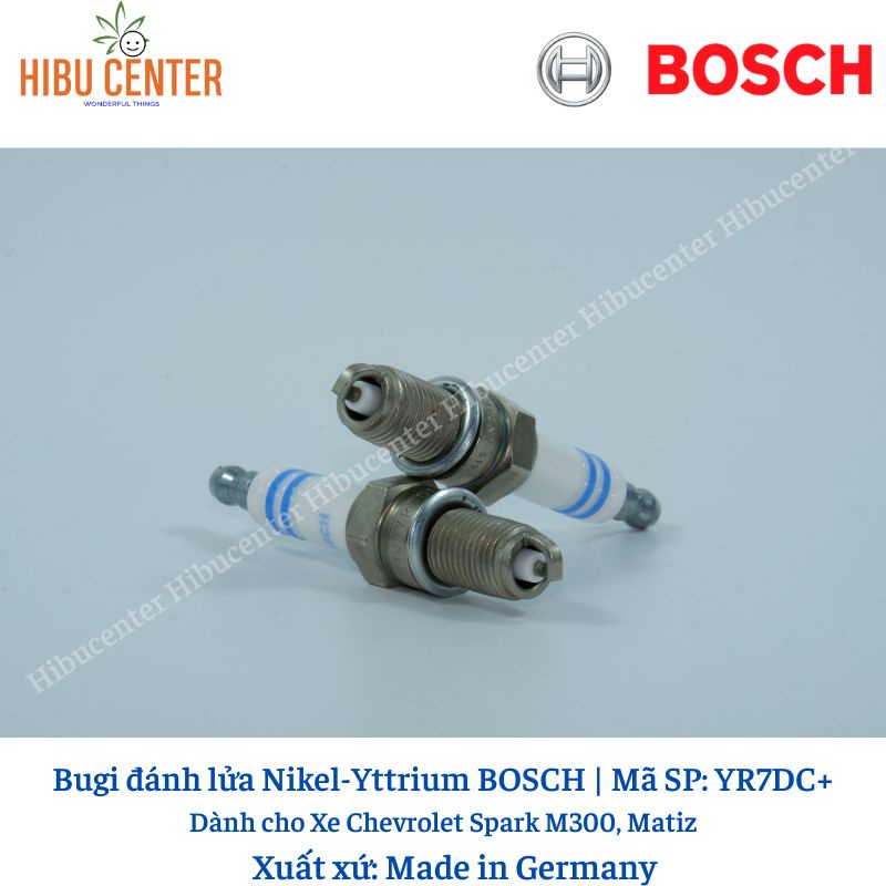 Bugi Chân Dài Nikel-Yttrium BOSCH YR7DC+ Dành cho Xe Chevrolet Spark M300, Matiz | Hibucenter