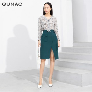 Chân váy nữ xẻ tà VA10252 GUMAC