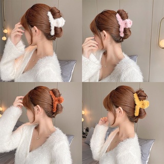 Kẹp càng tóc bông dễ thương phong cách retoo Hàn Quốc