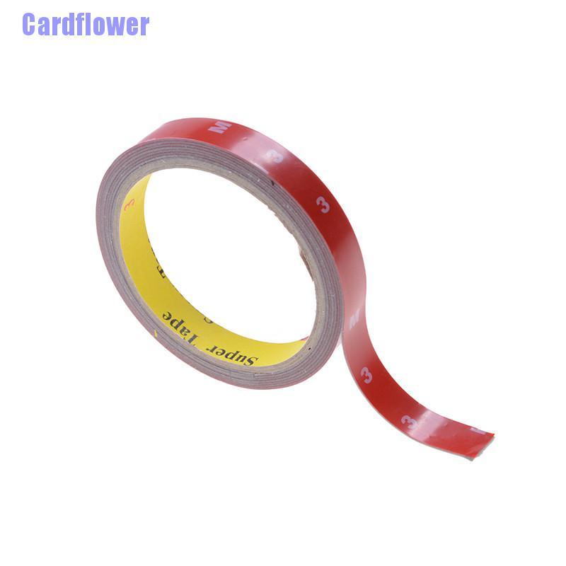 Cuộn băng keo 2 mặt bằng xốp acrylic độ dính cao màu đỏ cho xe hơi