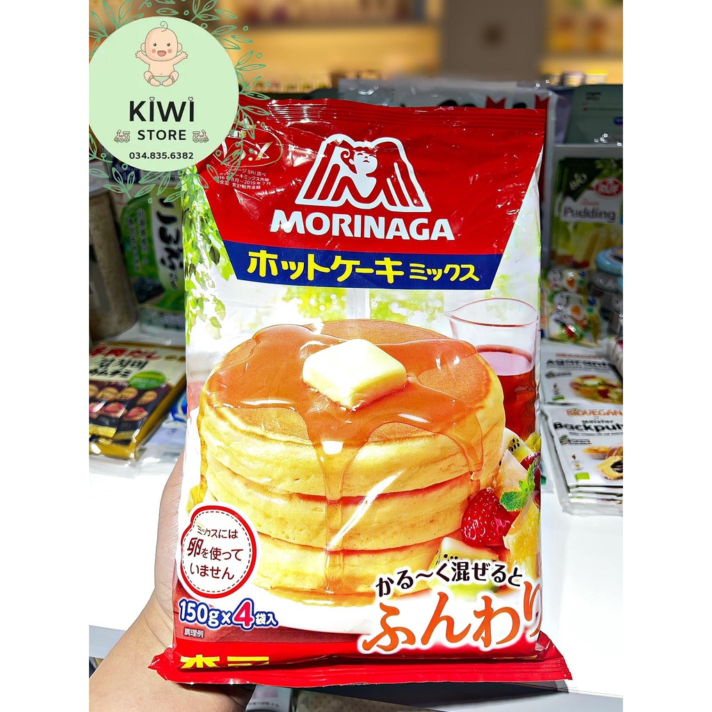 Bột làm bánh pancake Morinaga Nhật cho bé (150gr x 4 túi nhỏ)