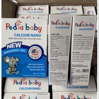 Pedia baby  canxi cho bé hộp 20 ống