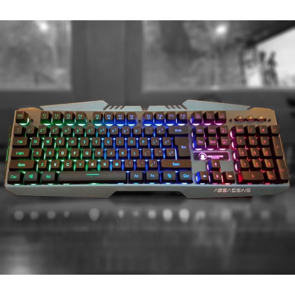 Bàn phím gaming Assassins Hacker AK8000 LED RGB