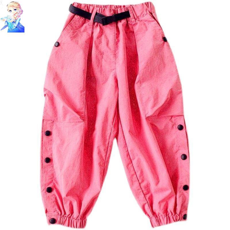 Quần Jean Thể Thao Ống Rộng Chống Muỗi Thời Trang Mùa Hè Năm 2021 Cho Bé Gái