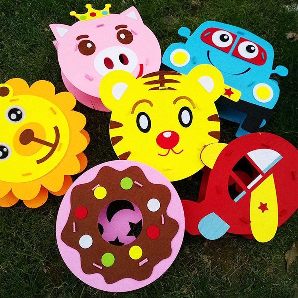 Lồng Đèn Bằng Vải Không Dệt Họa Tiết Động Vật Hoạt Hình Dễ Thương