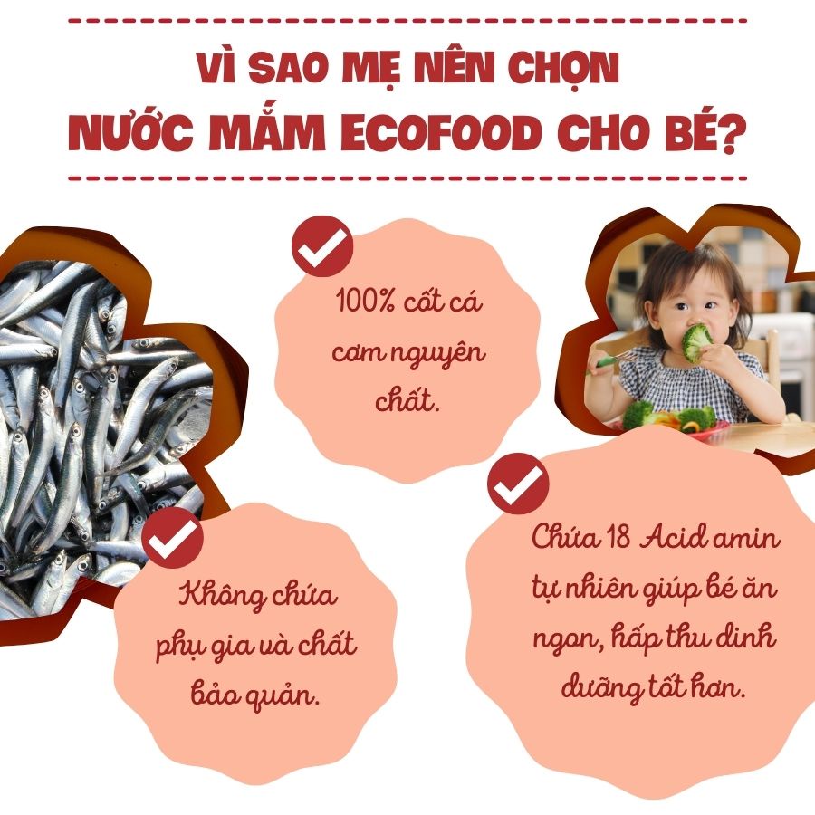 Nước mắm Cá Cơm ăn dặm cho bé Ecofood Date 2025 cho bé từ 6 tháng tuổi,không chất phụ gia,an toàn cho bé