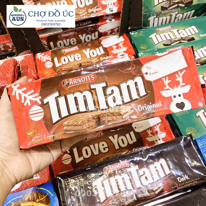 TimTam Valentine - Bánh quy phủ chocolate ❤️ phiên bản đặc biệt Love You Valentine- nhập Úc 🇦🇺