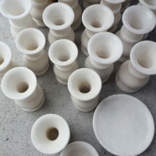 Lư hương đá, bát nhang đá trắng