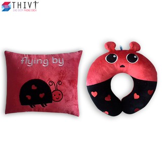 Gối Tựa Lưng và gối chữ U Thêu hoạt hình cao cấp