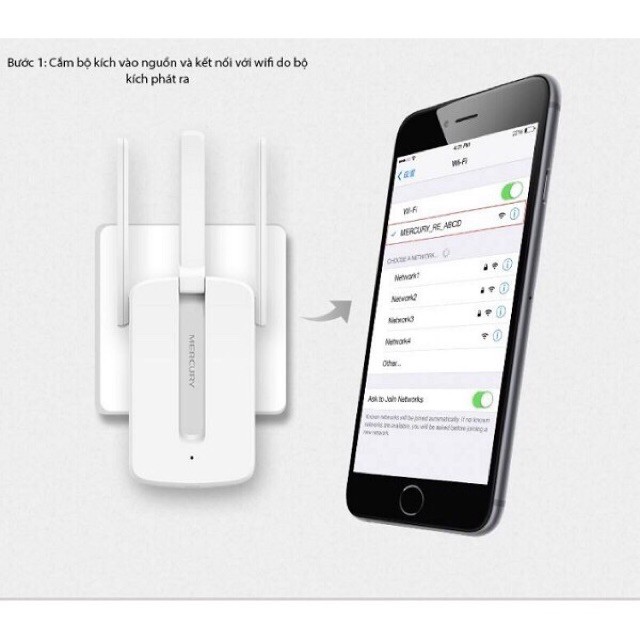 [Sỉ] BỘ KÍCH SÓNG WIFI 3 RÂU MERCURY MỚI | BigBuy360 - bigbuy360.vn