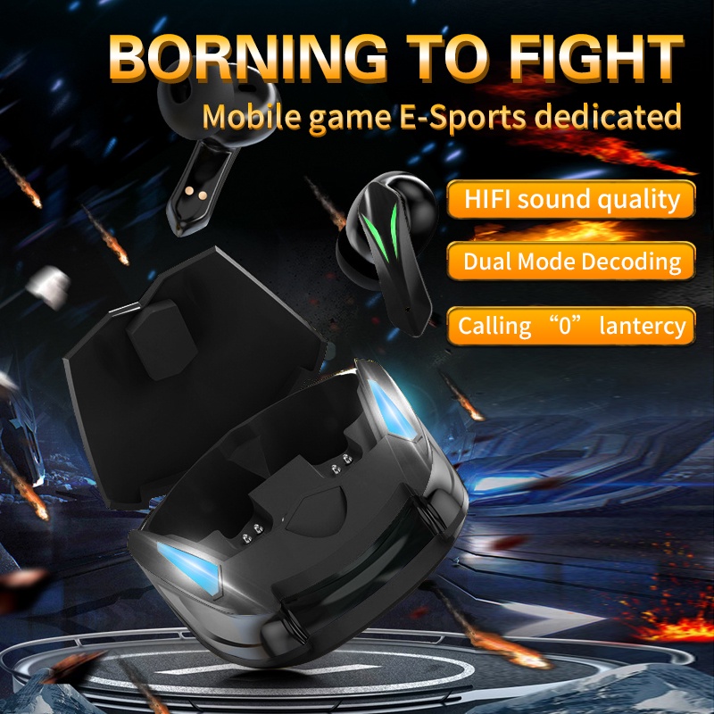 Tai nghe bluetooth 5.2 gaming không dây super bass chấtlượng nhet tai nhạc nhét tai không dây tai nghr dien thoai có mic, không dây chính hãng, caocấp chup tai TWS true wireless headset