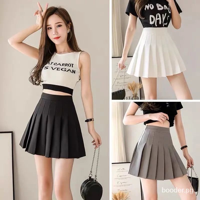 Quần giả váy xếp ly lưng cao size lớn chống lộ hàng mới thời trang mùa hè dành cho nữ
