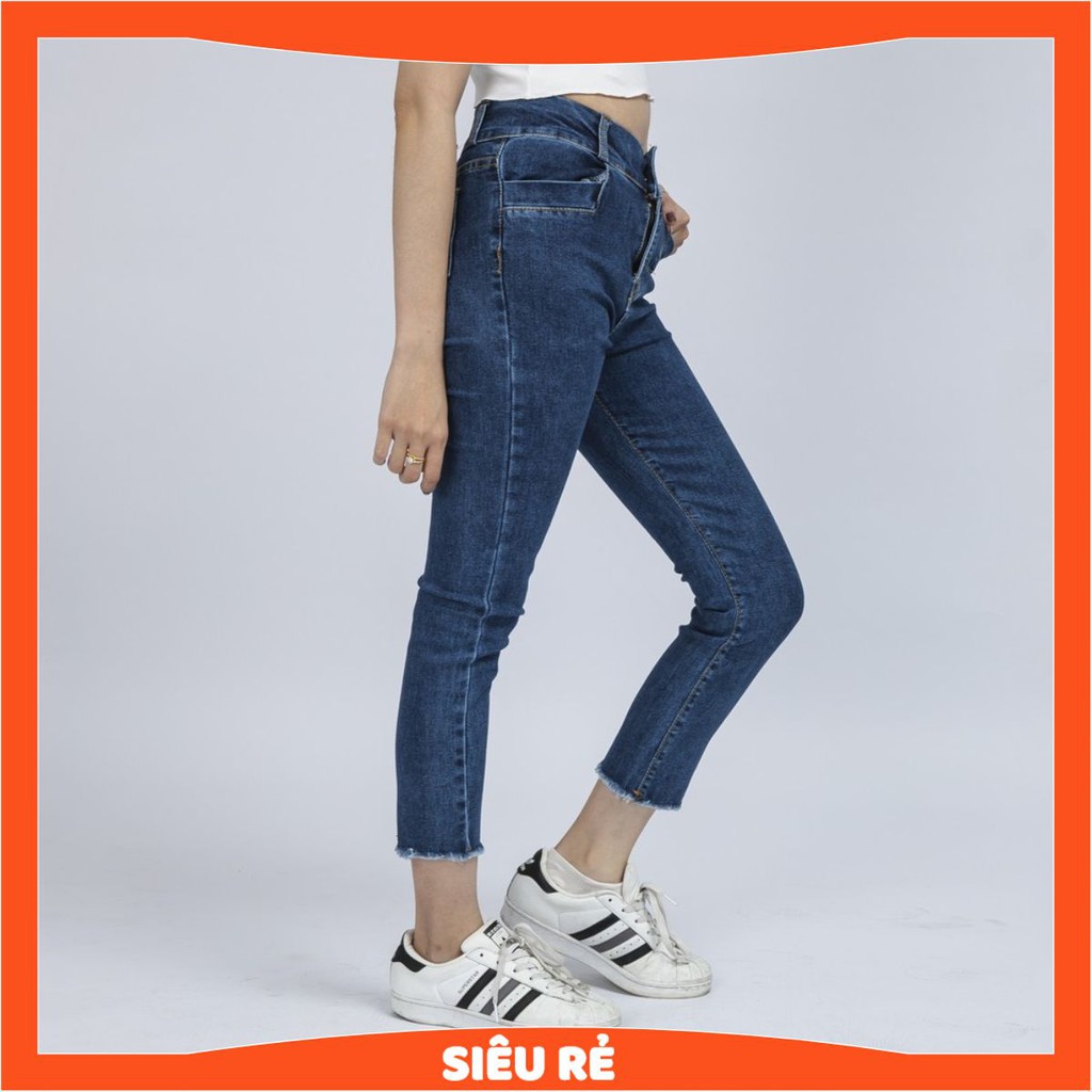 Quần Jean Nữ Co Dãn Cạp Cao 2 Nút Co Giãn Thời Trang Cao Cấp Giãn QR06. InsideShop.03 | BigBuy360 - bigbuy360.vn