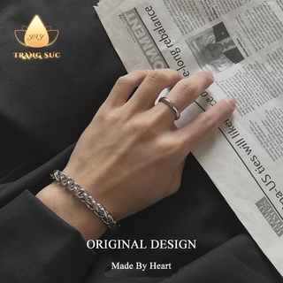 🔥🔥Vòng tay Nam Nữ Chuỗi xương rắn Cổ điển Cá Tính Sáng tạo Hiphop Titan Không phai màu Làm bằng tay VT-100