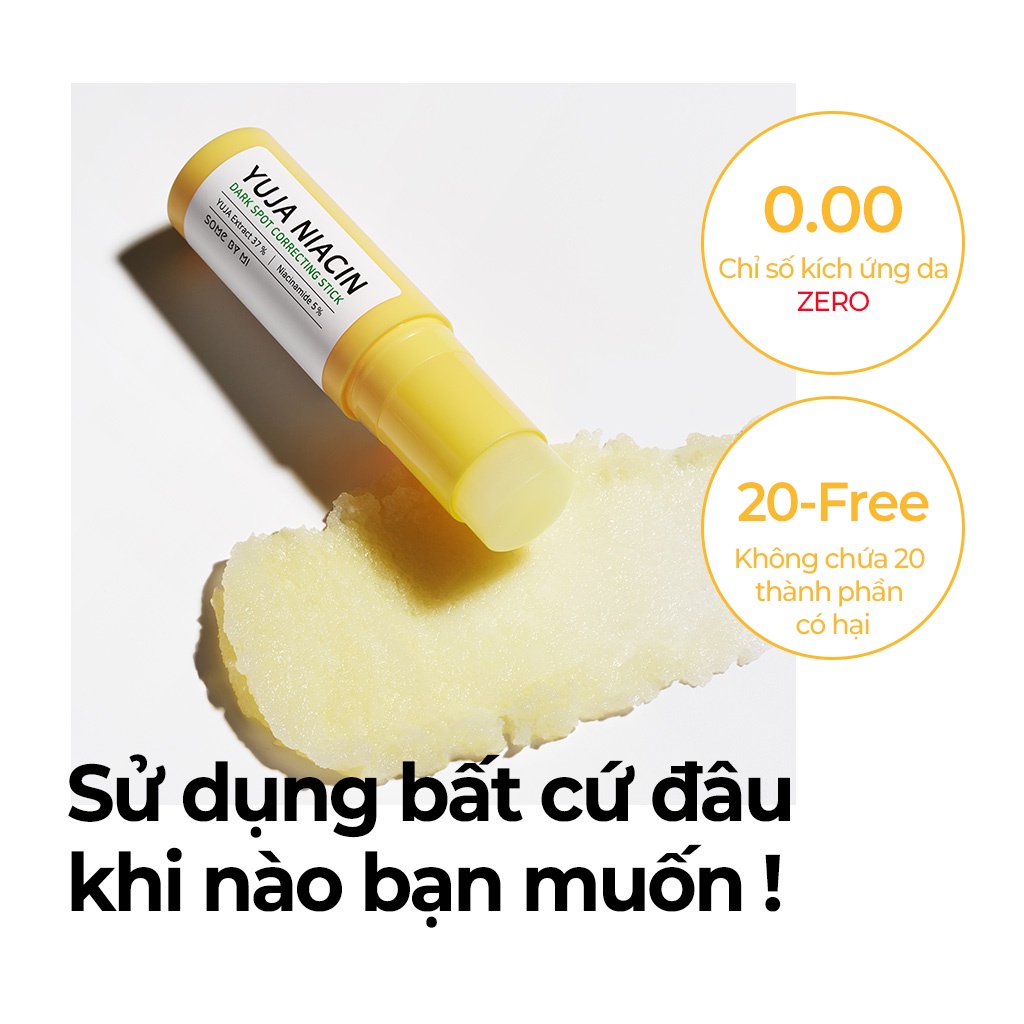 Thanh lăn NIACINAMIDE 5% sáng da mờ thâm SOME BY MI Yuja Niacin Dark Spot Correction Stick 10g