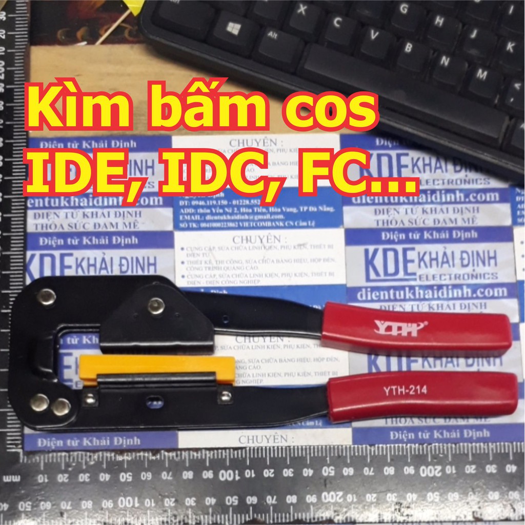 kèm, kìm bấm đầu conector IDE, IDC cáp FC YTH-214 kde5012