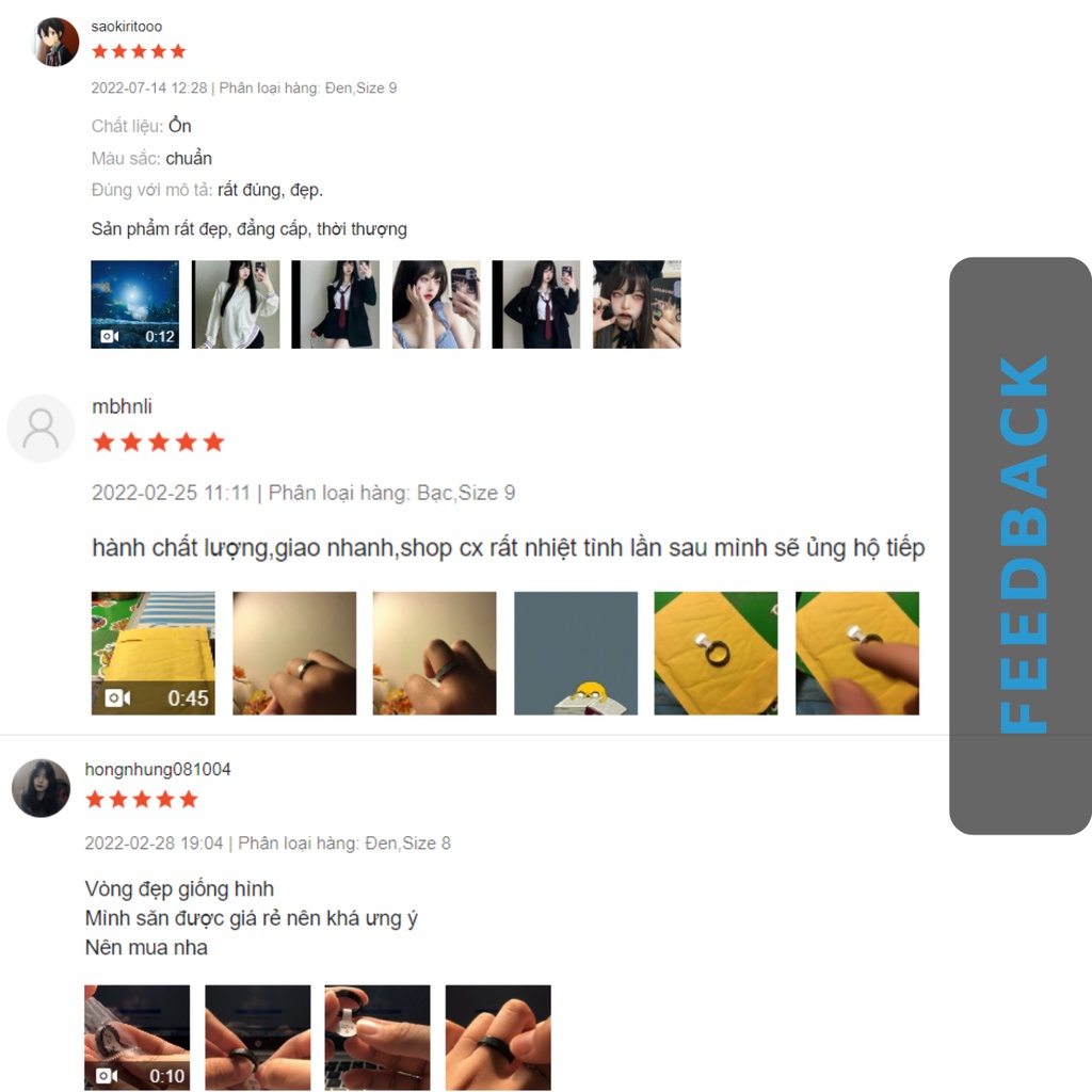 Nhẫn nam nữ màu bạc tròn REN Kuu Clothes thời trang unisex chất liệu Titan đẹp đơn giản không gỉ - Nhẫn REN